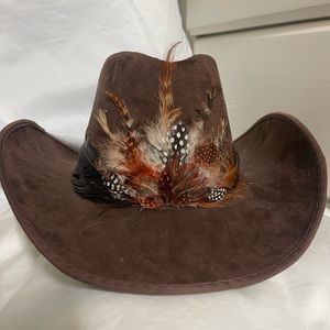 Handmade Feathered Cowboy Hat 🤠🐄🐮